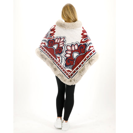 PATTERN FAUX FUR PONCHO P4031 (12PC)