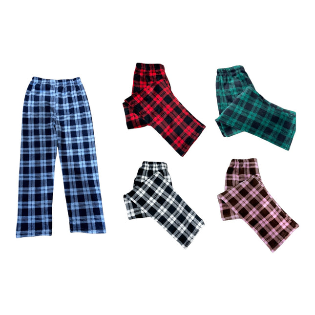 WOMEN'S PLAID PRINT PAJAMA PANTS JP489CK (12PC)