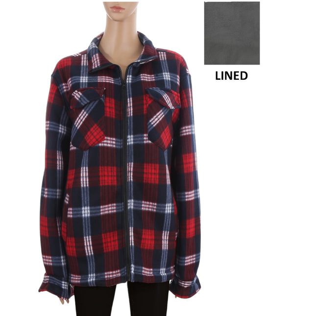 WOMEN'S WINTER LINING OUTERWEAR PLAID P4368 (6PC)