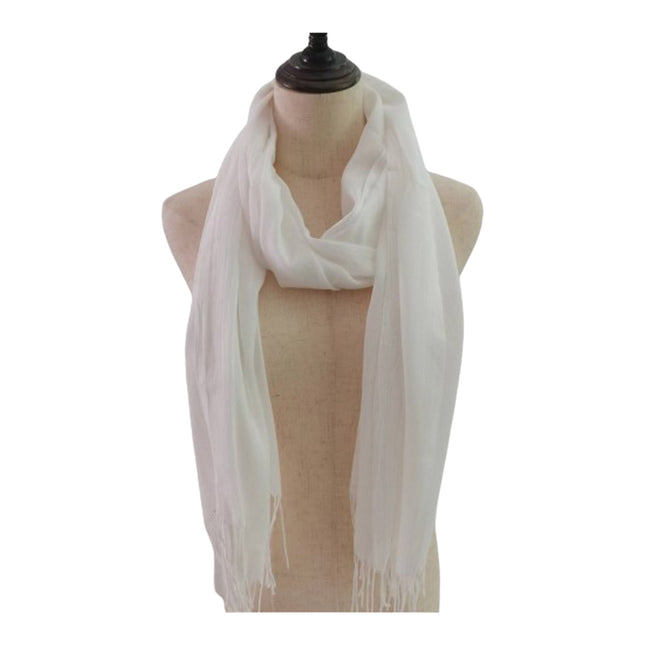 PLAIN VISCOSE SCARVES VP1211 (12PC)