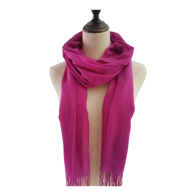 PLAIN VISCOSE SCARVES VP1211 (12PC)