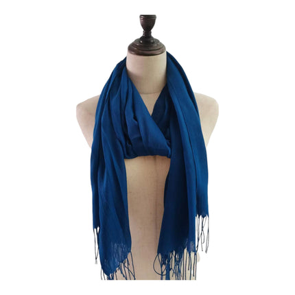 PLAIN VISCOSE SCARVES VP1211 (12PC)