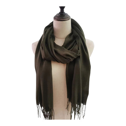 PLAIN VISCOSE SCARVES VP1211 (12PC)