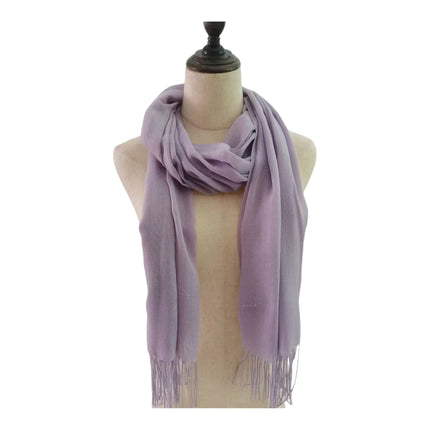 PLAIN VISCOSE SCARVES VP1211 (12PC)