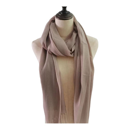 PLAIN VISCOSE SCARVES VP1211 (12PC)