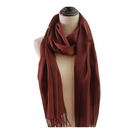 PLAIN VISCOSE SCARVES VP1211 (12PC)