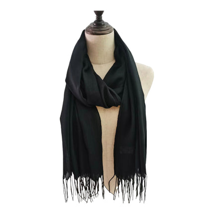 PLAIN VISCOSE SCARVES VP1211 (12PC)