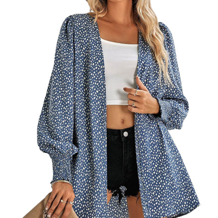 LEOPARD PATTERN CARDIGAN SS21013-46 (8PC)