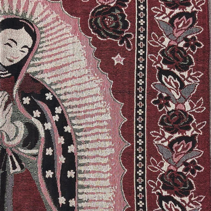 METALLIC PASHMINA OUR LADY OF GUADALUPE SCF3719-28 (12PC)