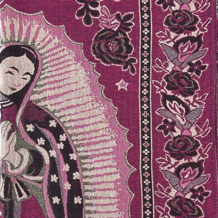 METALLIC PASHMINA OUR LADY OF GUADALUPE SCF3719-28 (12PC)