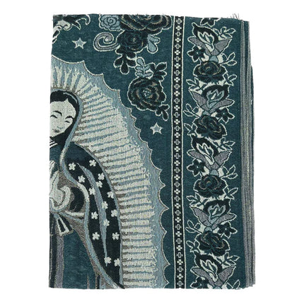 METALLIC PASHMINA OUR LADY OF GUADALUPE SCF3719-28 (12PC)