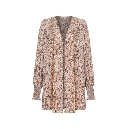 LEOPARD PATTERN CARDIGAN SS21013-46 (8PC)