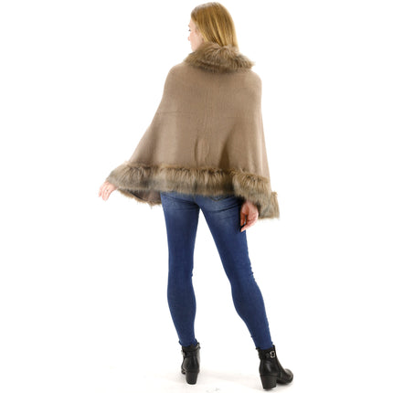 FUR SHORT LENGTH SHAWL SH923 (6PC)