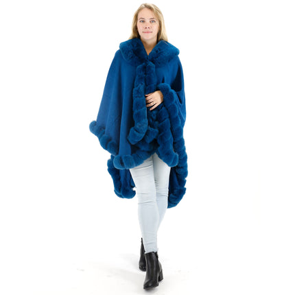 SOLID COLOR FUR SHAWL SW3719-1 (3PC)