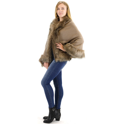 FUR SHORT LENGTH SHAWL SH923 (6PC)