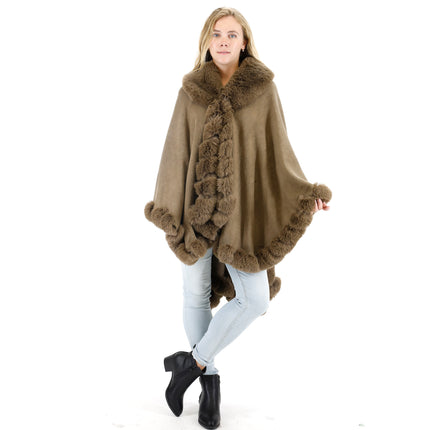 SOLID COLOR FUR SHAWL SW3719-1 (3PC)