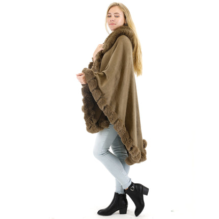 SOLID COLOR FUR SHAWL SW3719-1 (3PC)