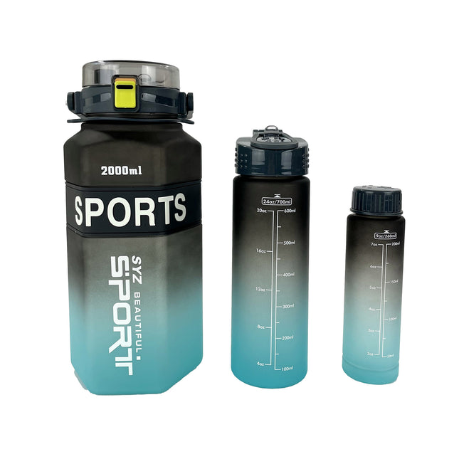 MOTIVATIONAL FITNESS SPORTS WATER BOTTLE TU3714-12 (12SET)