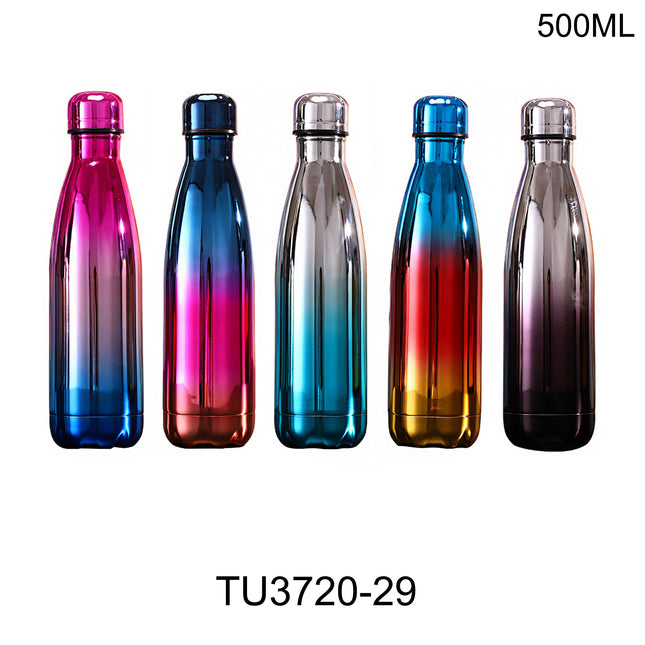 GRADIENT SHINY WATER BOTTLE TU3720-29 (12PC)