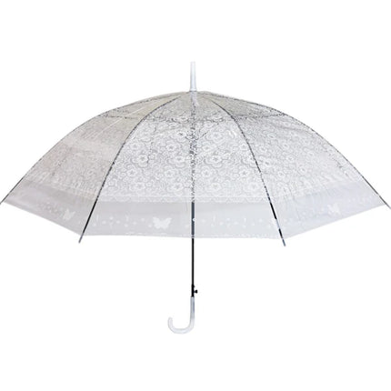 BUTTERFLY TRANSPARENT CLEAR UMBRELLA UM1109-5 (12PC)