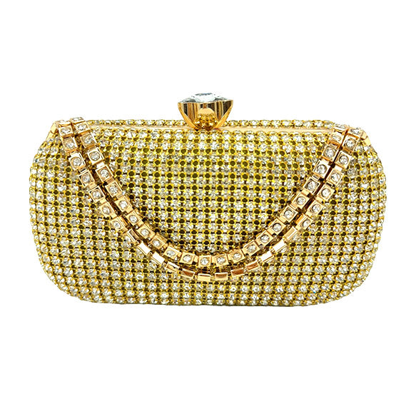 RHINESTONE CHAIN HANDLE EVENING BAG 7260 (1PC)