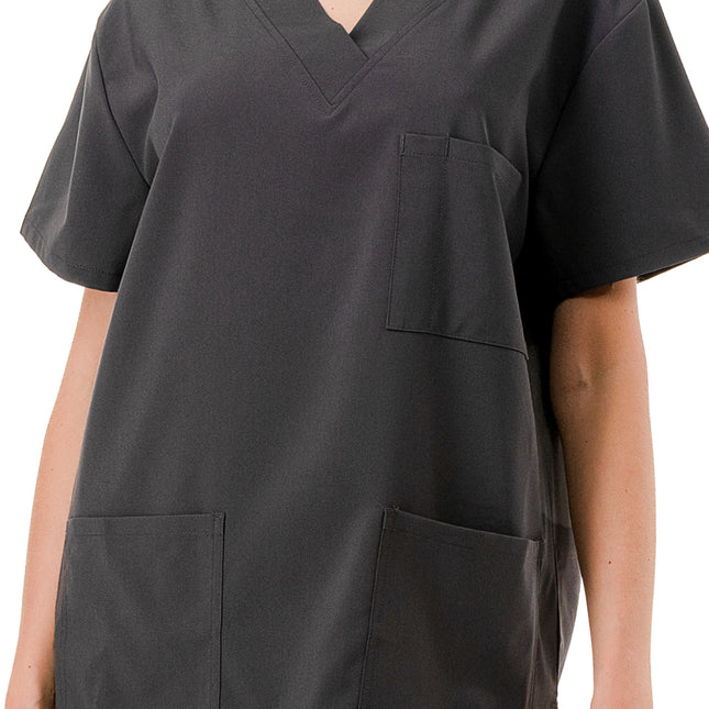 WOMEN'S SCRUBS MEDICAL NURSING UNIFORM SET UN0147DG (MIN 6 SET)