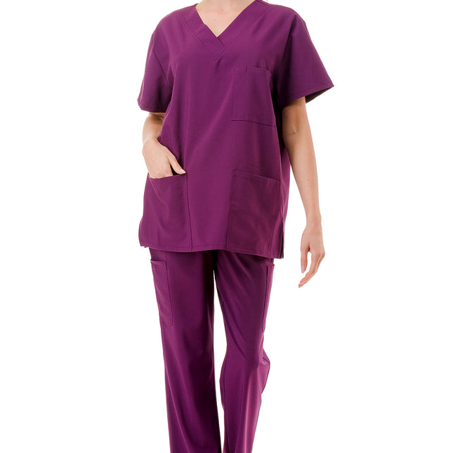 WOMEN'S SCRUBS MEDICAL NURSING UNIFORM SET UN0147PP (MIN 6 SET)