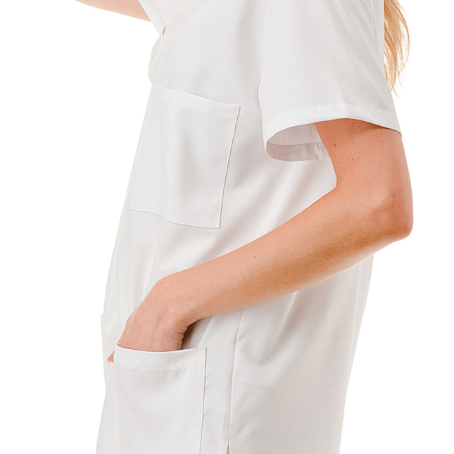 WOMEN'S SCRUBS MEDICAL NURSING UNIFORM SET UN0147WH (MIN 6 SET)