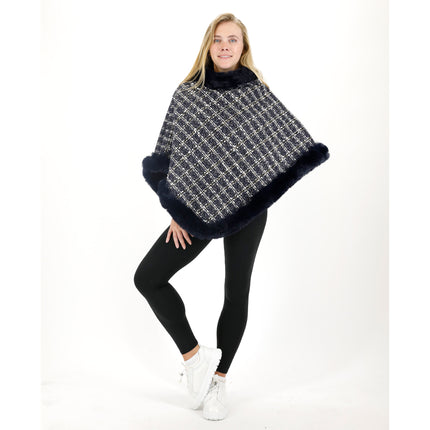 CHECK PATTERN FUR PONCHO 4068 (1PC)