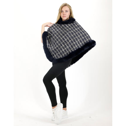 CHECK PATTERN FUR PONCHO 4068 (1PC)