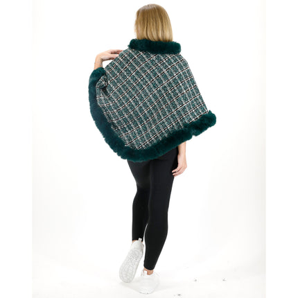 CHECK PATTERN FUR PONCHO 4068 (1PC)