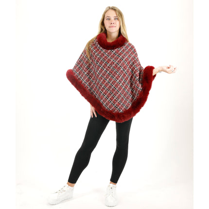 CHECK PATTERN FUR PONCHO 4068 (1PC)