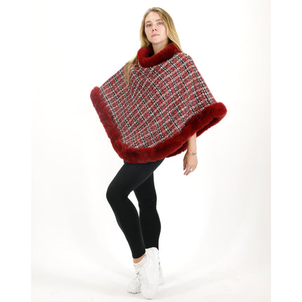 CHECK PATTERN FUR PONCHO 4068 (1PC)