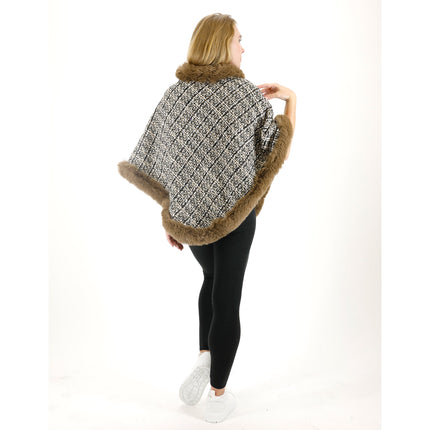 CHECK PATTERN FUR PONCHO 4068 (1PC)