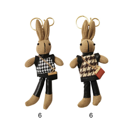 SWEATER RABBIT PLUSH KEY CHAIN KC21018-1 (12PC)